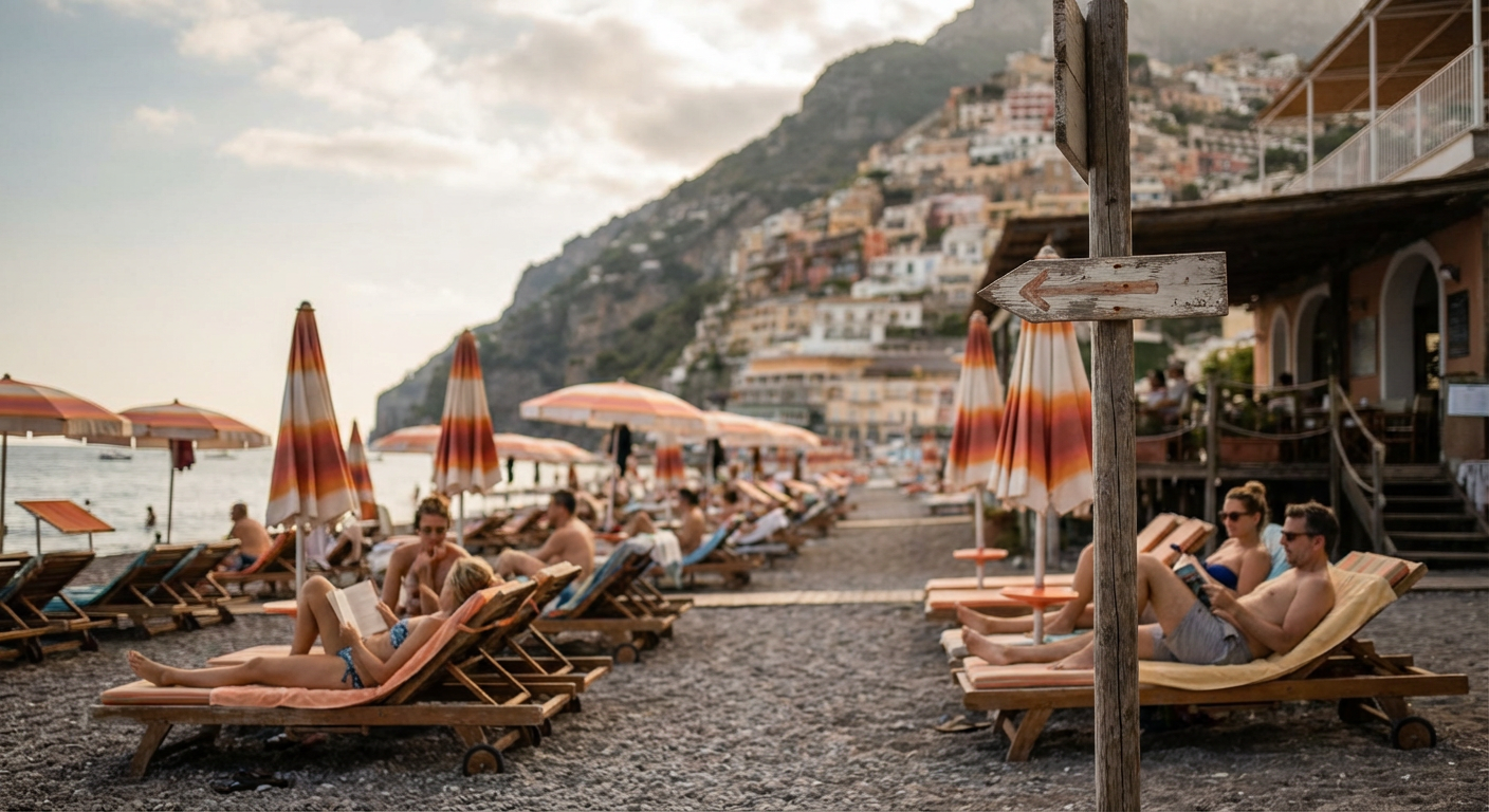Positano beach club: guida al Pupetto sulla spiaggia di Fornillo
